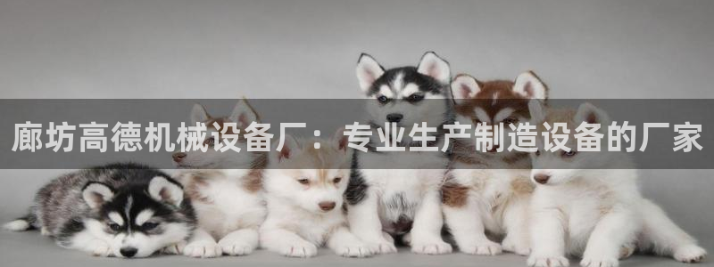 杏盛代理：廊坊高德机械设备厂：专业生产制造设备的厂家