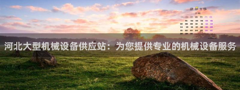 杏盛平台登陆：河北大型机械设备供应站：为